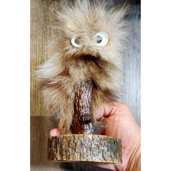 Rare 1960's UMTUCKEE Lucky Fuzzy Mascot Doll 7.25x3.5"